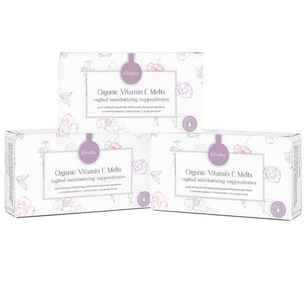 Organic Menopause Relief Suppository Melts with Vitamin E Oil