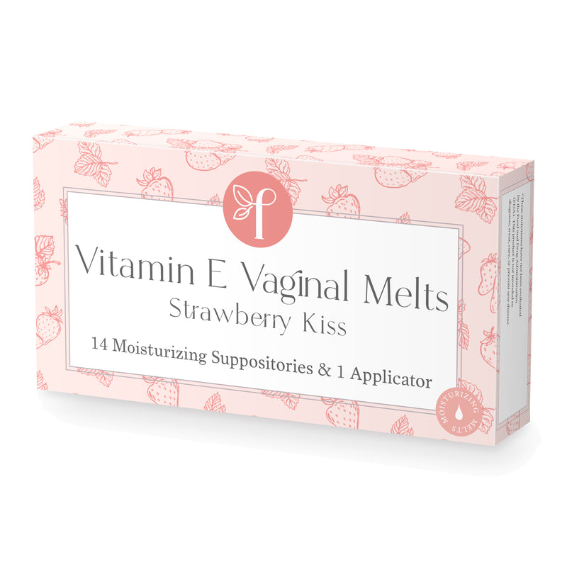 Organic Vitamin E Vaginal Suppository Melts: Intimacy, Moisture & Lubrication - 10 Unique Scents and Flavors to choose from