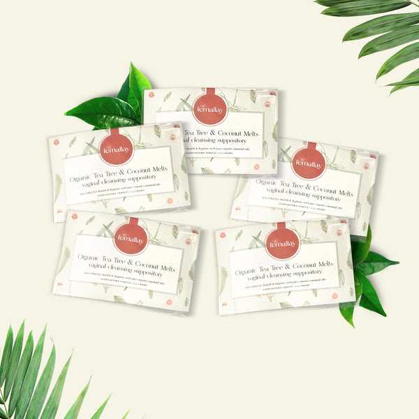 Femallay Organic Tea Tree Cleansing Melts - Sample Packs of 5