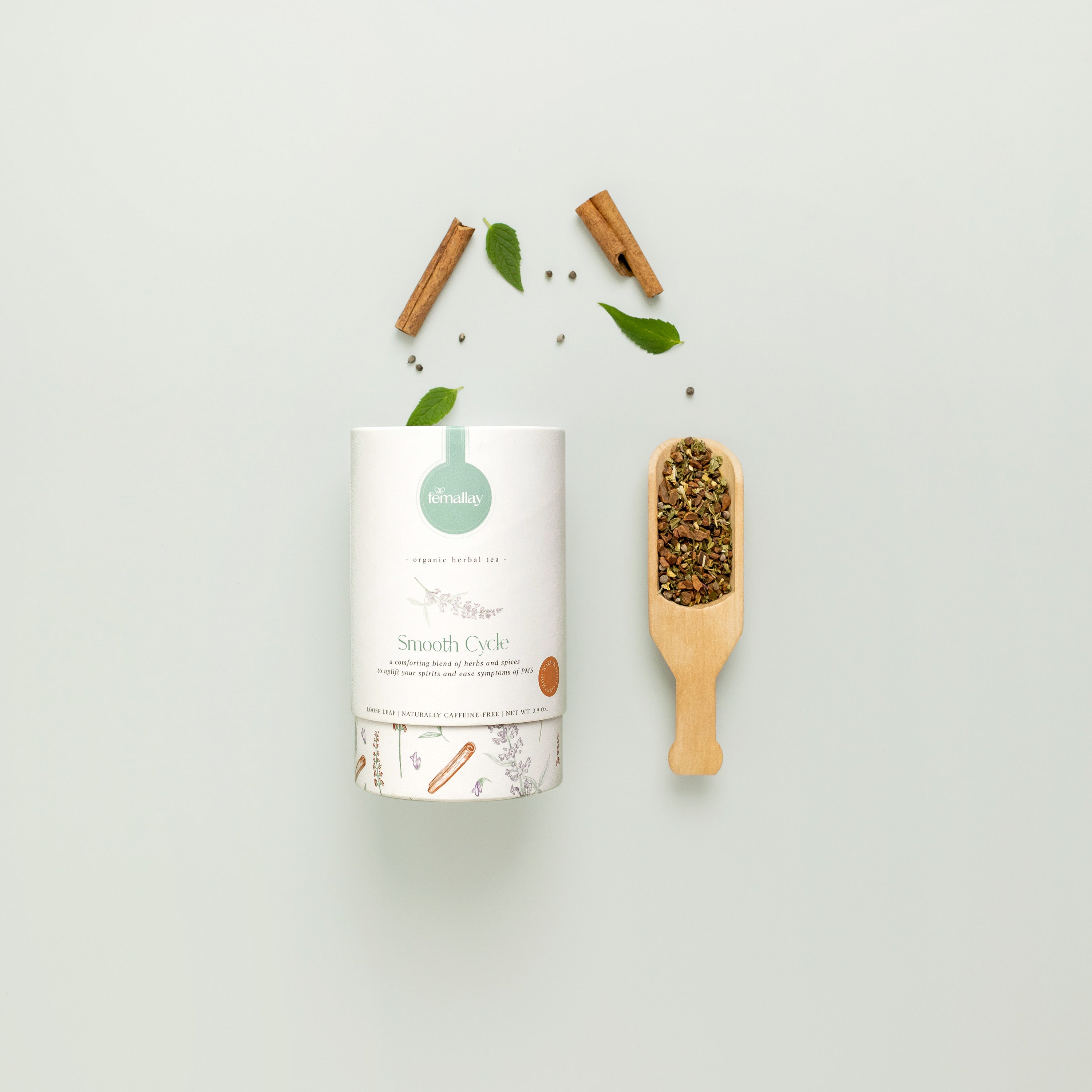 Organic Smooth Cycle Loose Leaf Herbal Tea - PMS Relief Blend