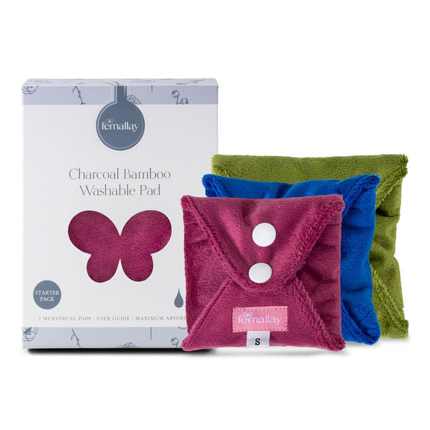 Femplete Reusable Sanitary Pads (Pack of 6)