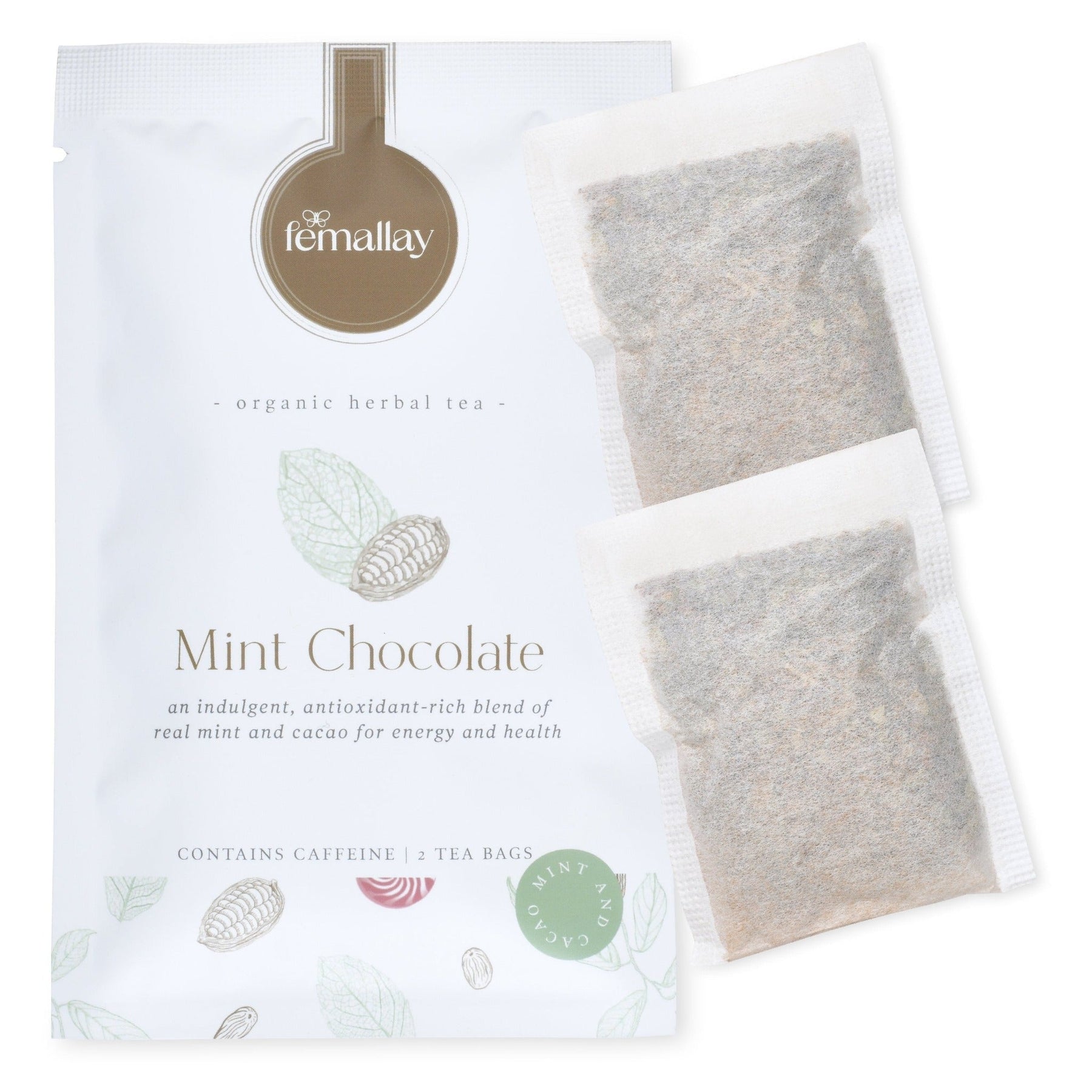 Organic Mint Chocolate Yerba Mate Loose Leaf Tea - Natural Energy Blen