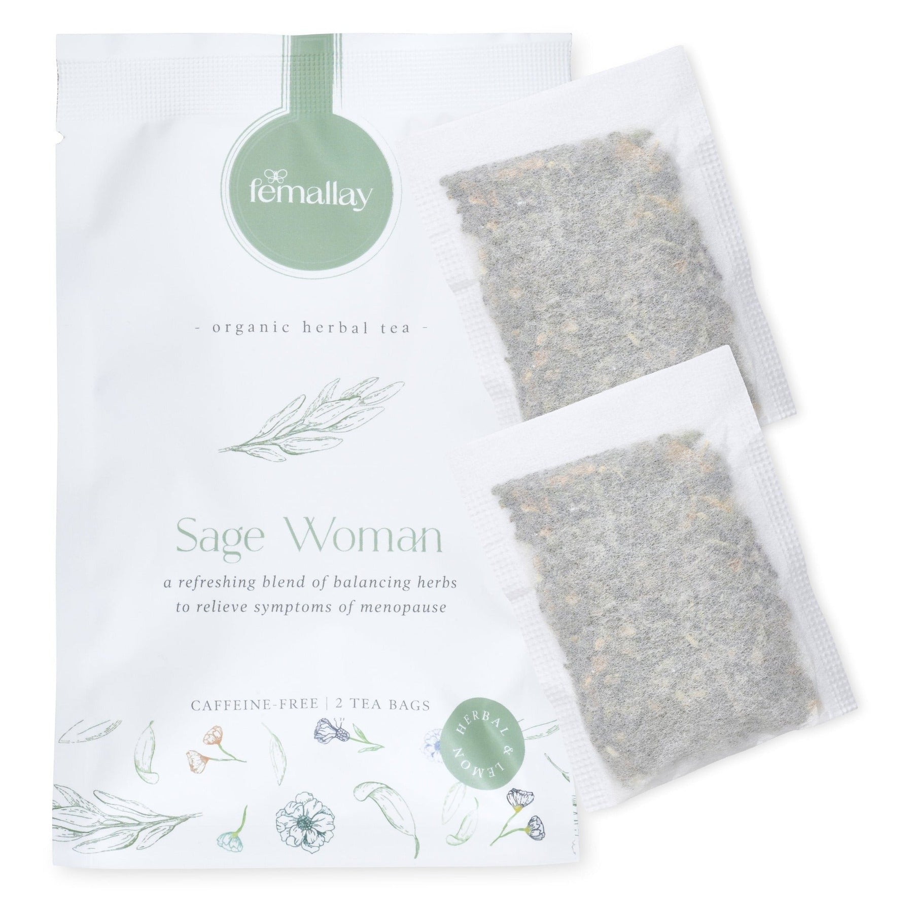 Menopause Tea Organic Loose Leaf Herbal Sage Woman